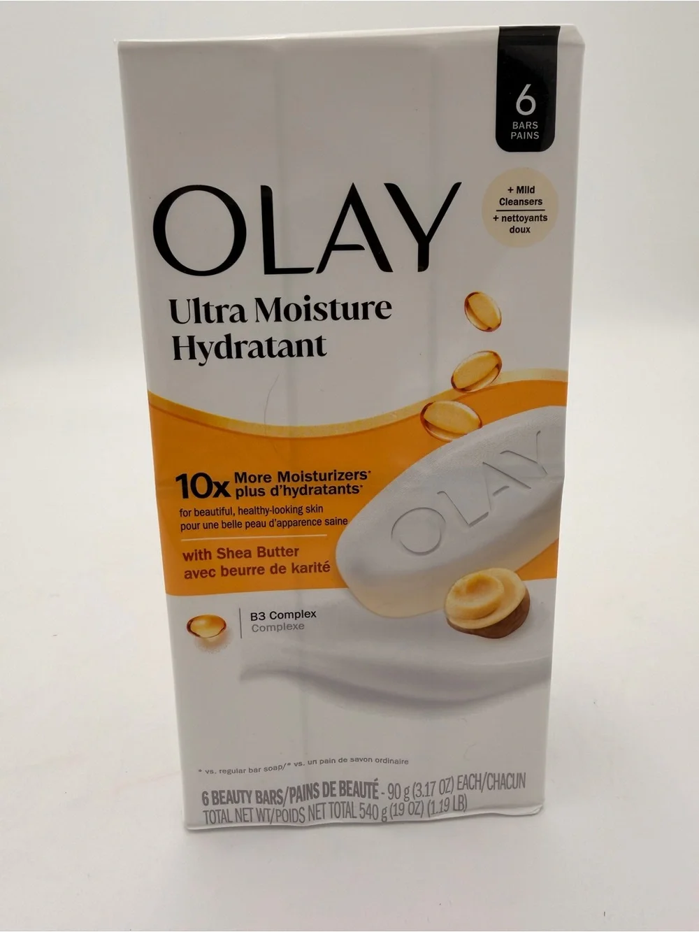 Olay Ultra Moisture Shea Butter Beauty Bars - 6 Bars 3.17 Oz each